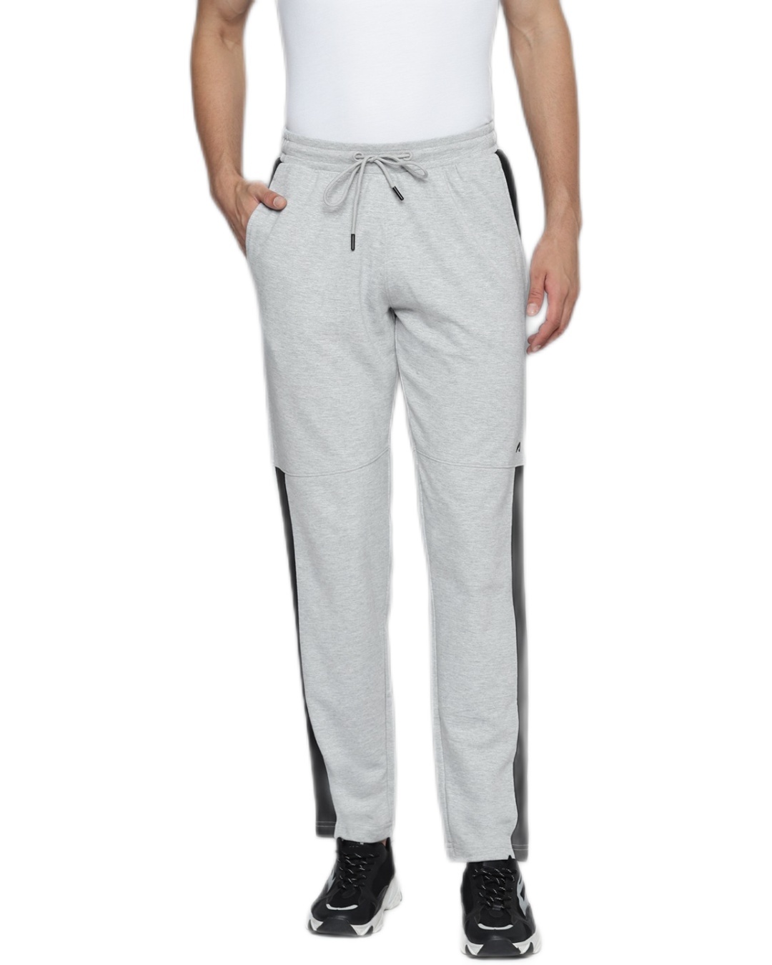 Buy Men's Grey Color Block Slim Fit Track Pants for Men Grey Online at ...