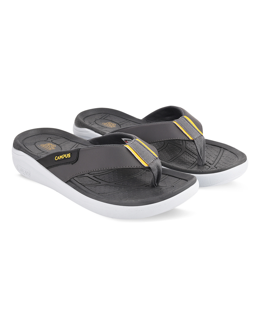 Buy Men's Grey Flip Flops Online in India at Bewakoof