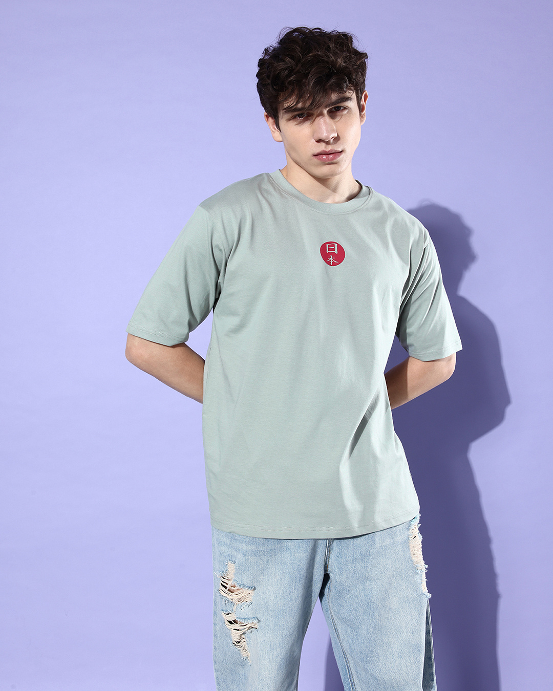 GORGLITTER Men's Oversized Jersey Graphic Tee - Number Print Short Sleeve Crewneck T-Shirt, Loose Fit - View #6