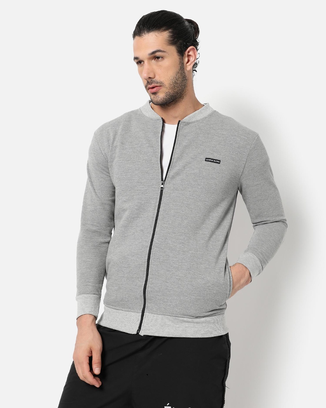 Shop Men's Grey Jacket-Back