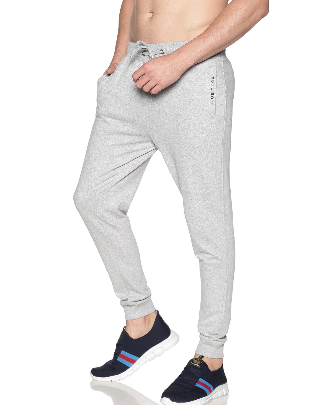 Buy Men's Grey Joggers Online at Bewakoof