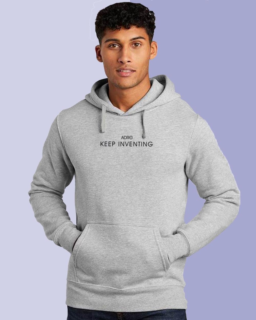 Buy Men's Grey Keep Inventing Typography Hoodie for Men Grey Online at ...