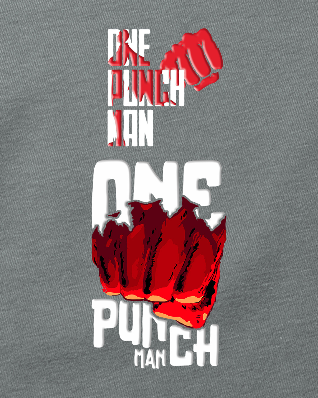One Punch Man Men Black T Shirt