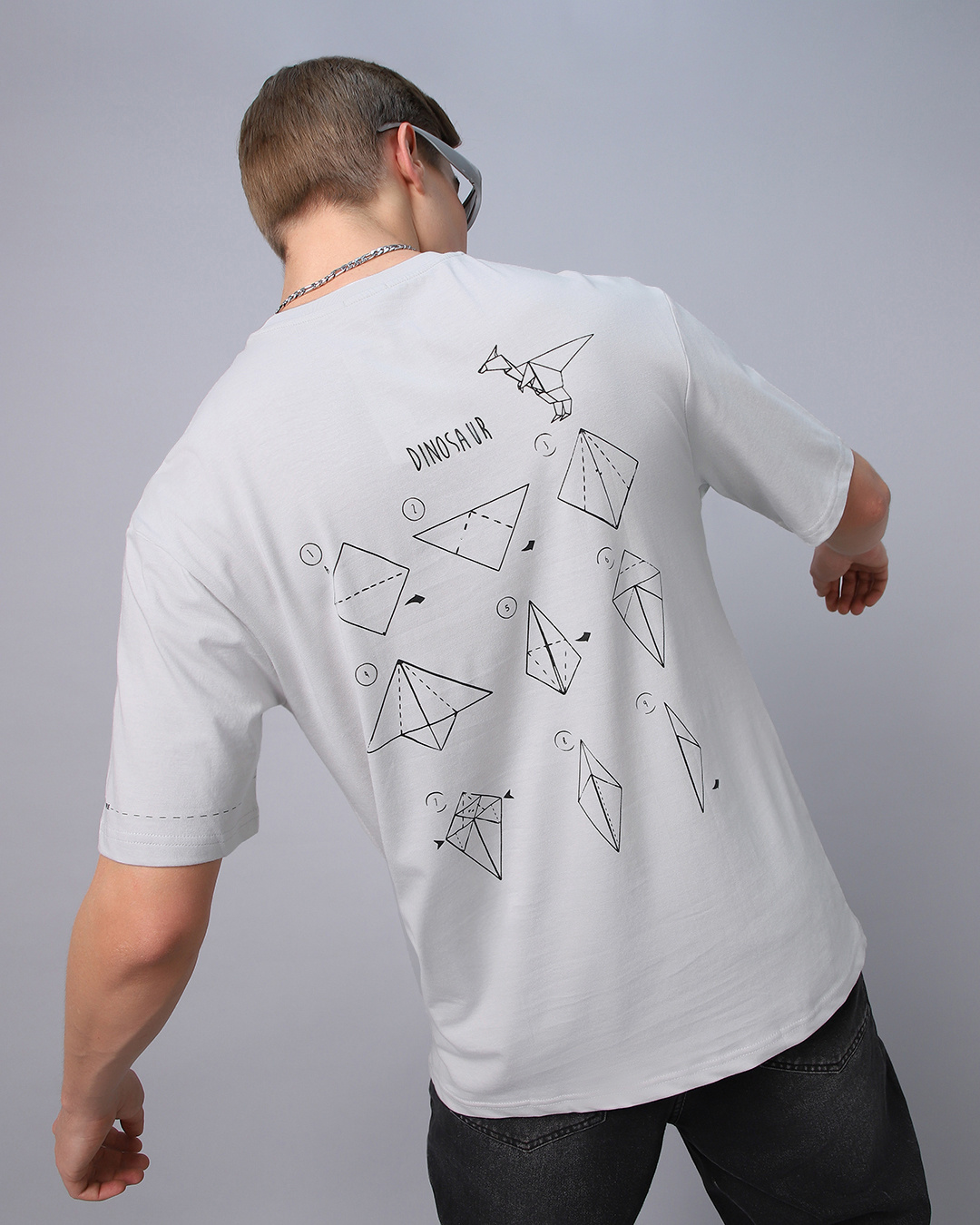 Abstergo Logo All-over Print T-shirt, Male, Medium, Grey