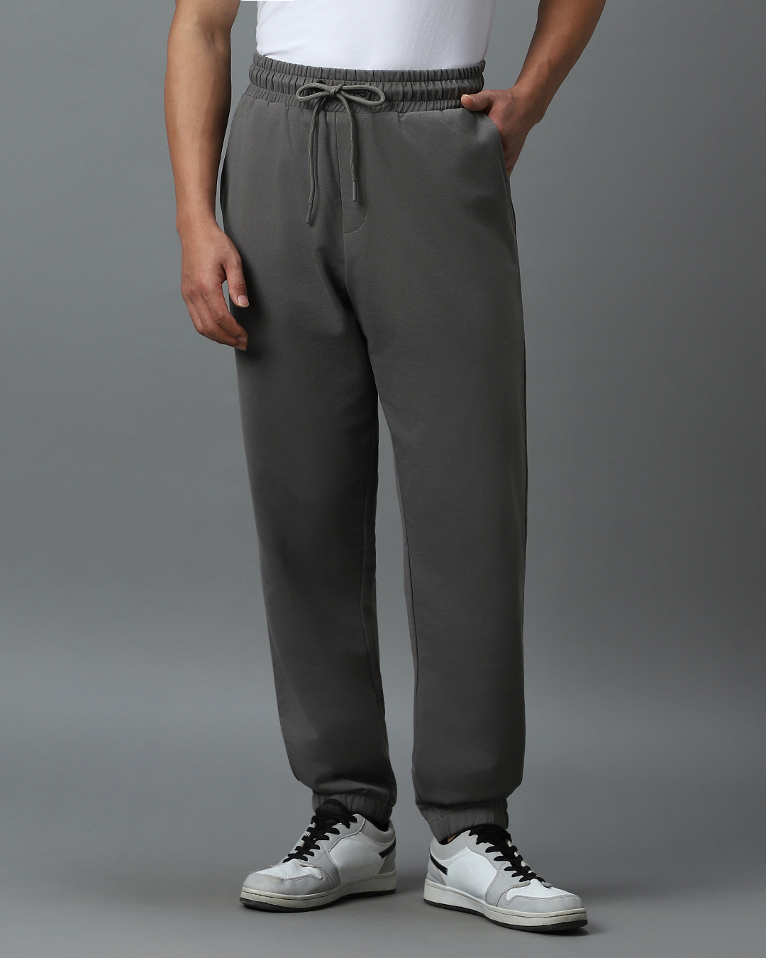 Buy Men's Grey Oversized Joggers Online at Bewakoof