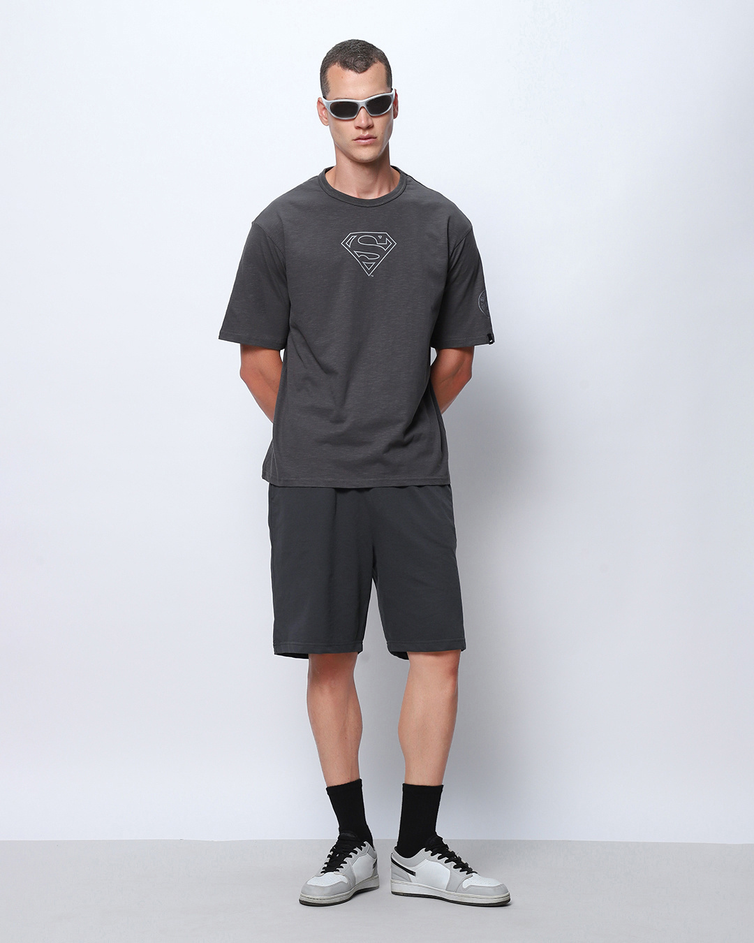 Buy Men's Grey Oversized Shorts Online at Bewakoof