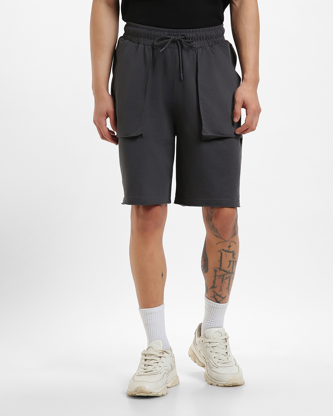 Buy Men's Grey Oversized Shorts Online at Bewakoof