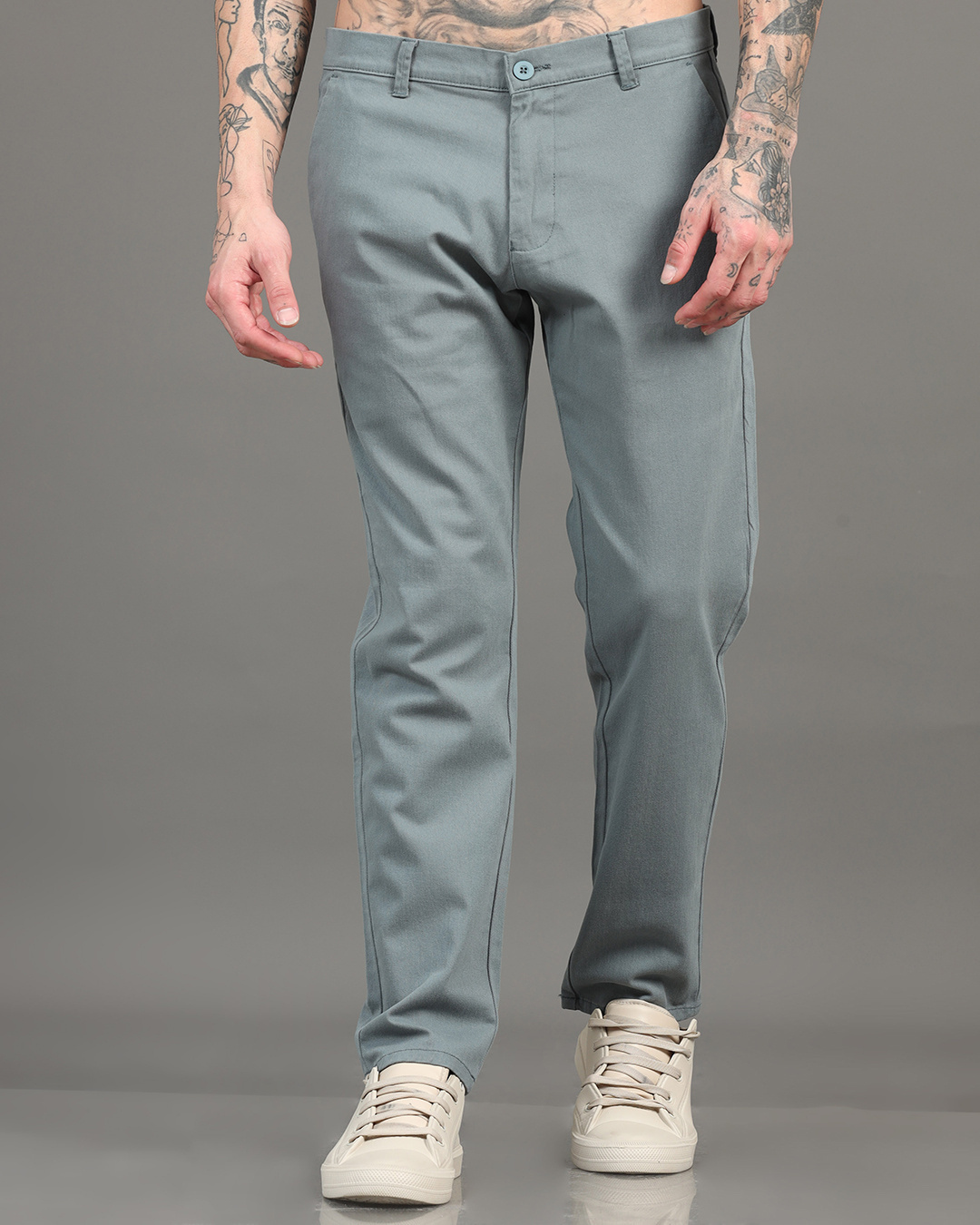 Shop Men's Grey Pants-Back