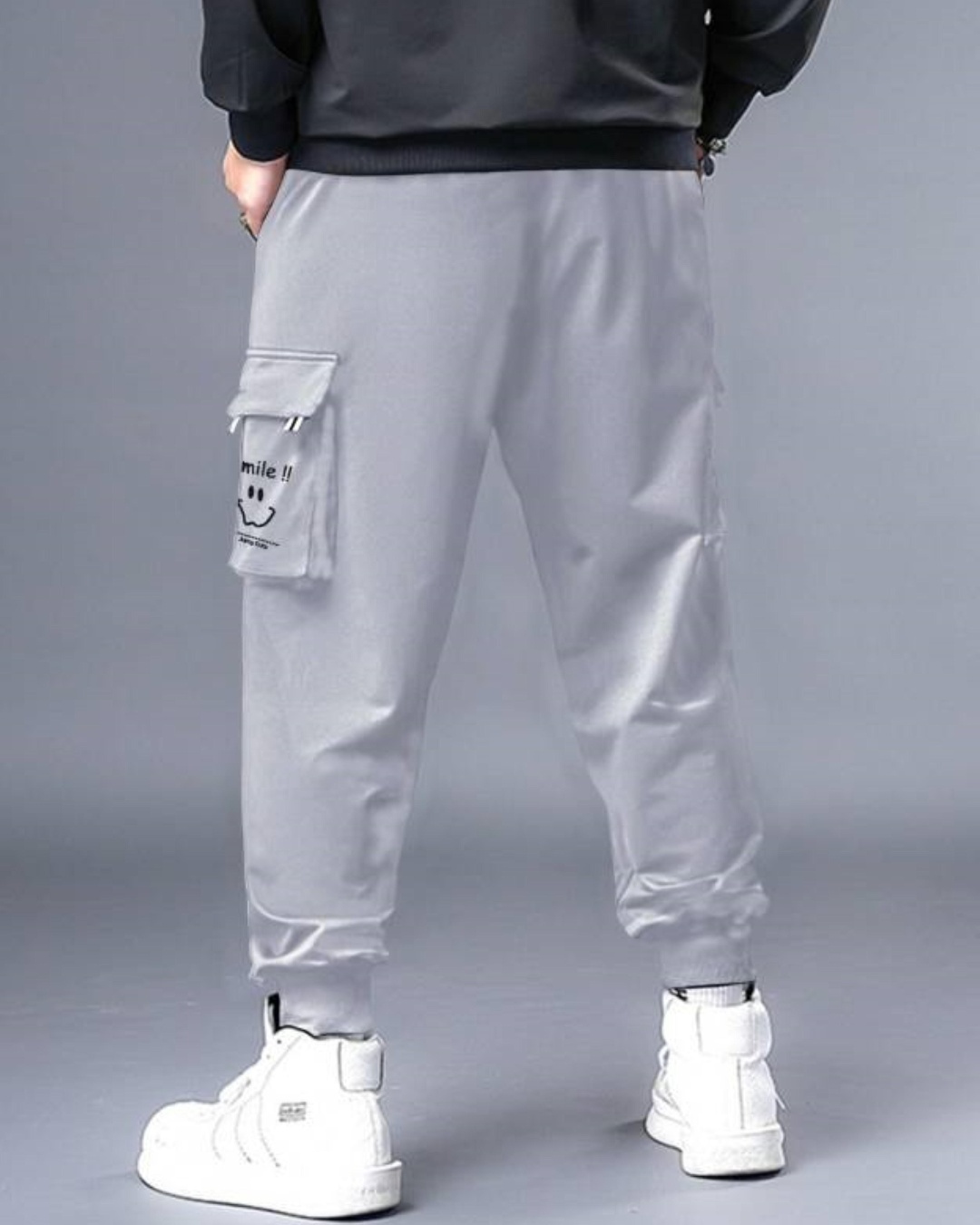 Buy Men's Grey Printed Relaxed Fit Joggers Online at Bewakoof