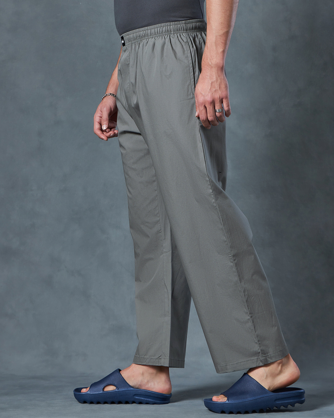 Shop Men's Grey Oversized Pyjamas-Back