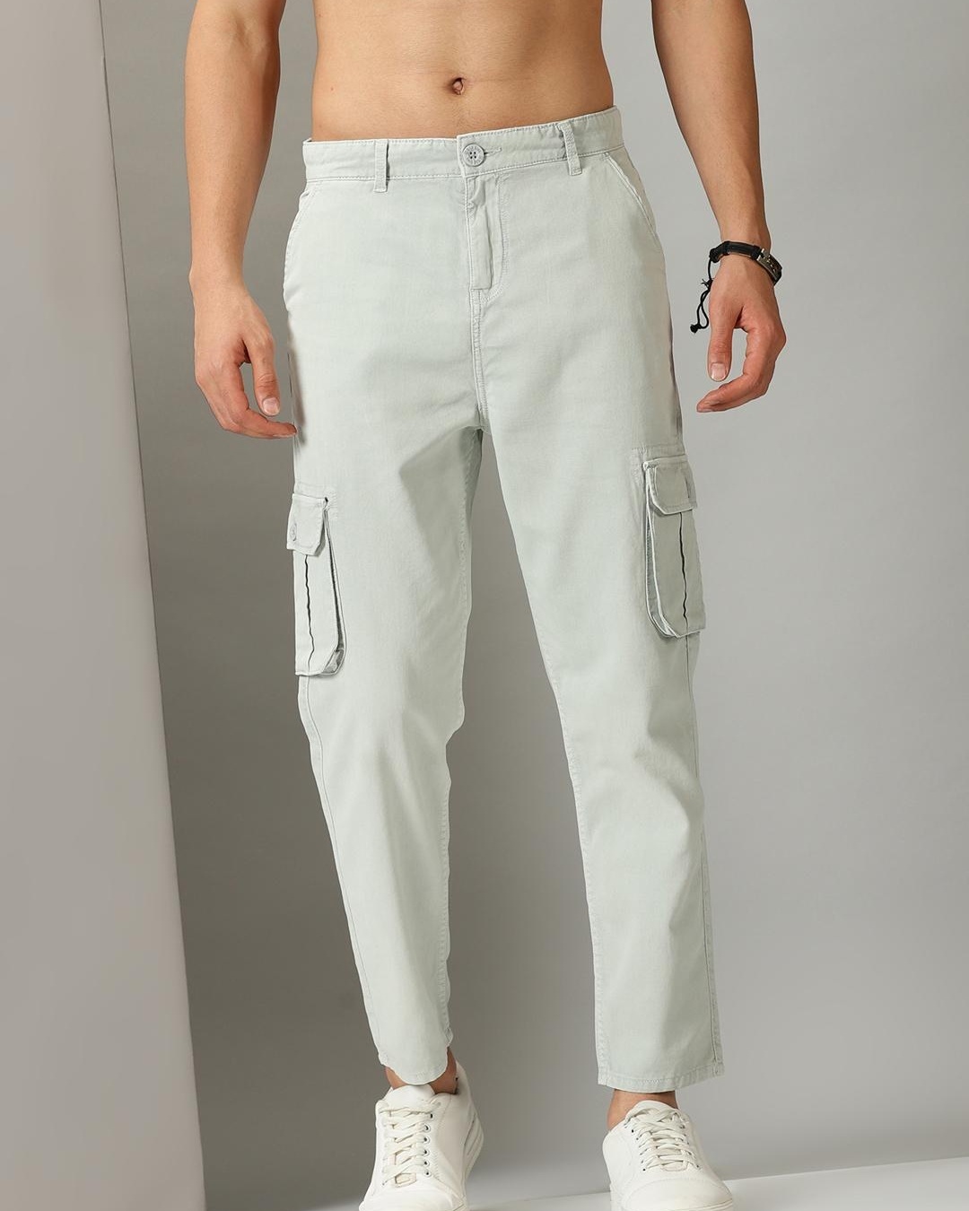 Buy Ecru White Regular Tapered Stretch Utility Cargo Trousers from the Next  UK online shop