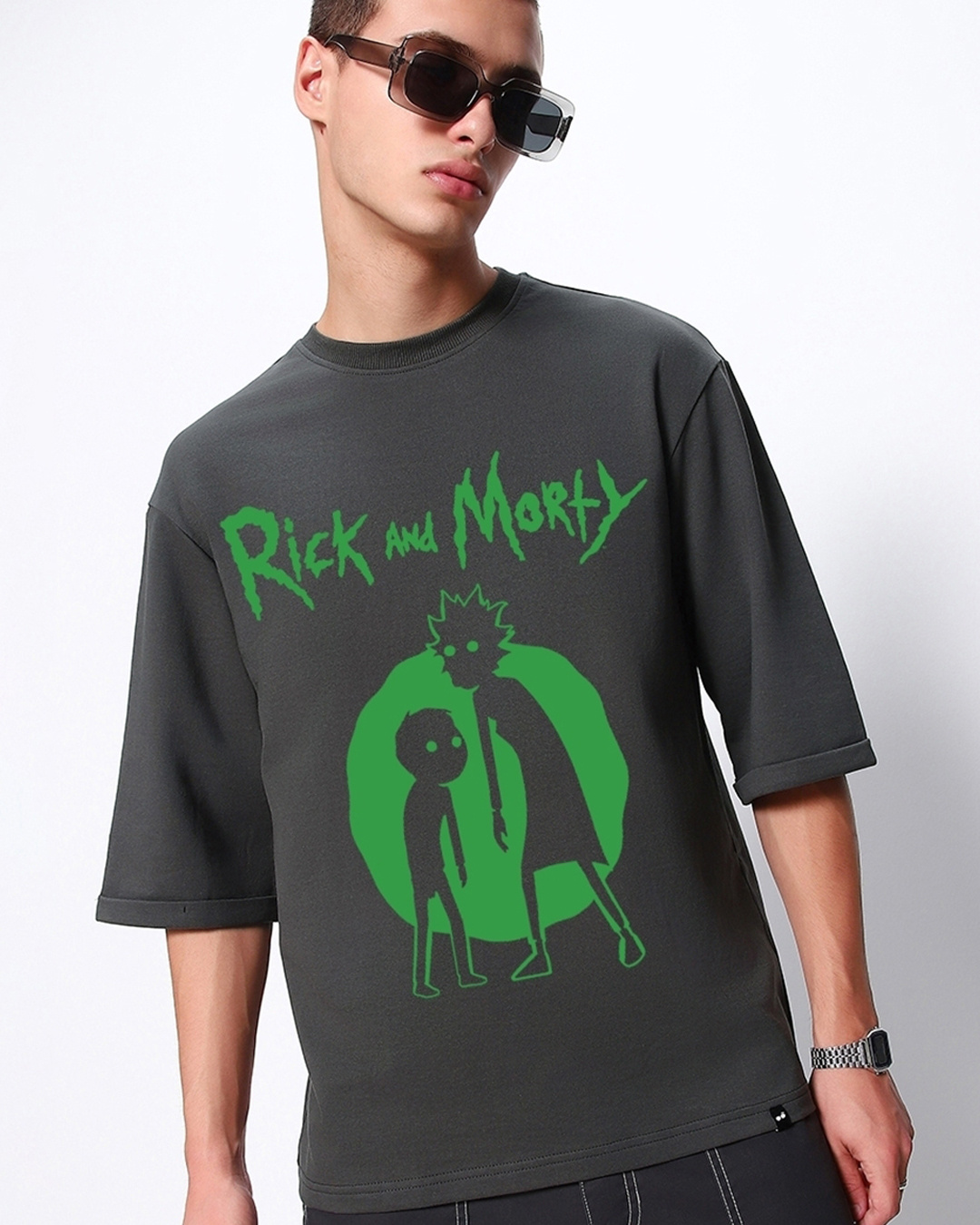 New Rick & Morty Graphic Tee Cotton Blend White ;;; L/XL