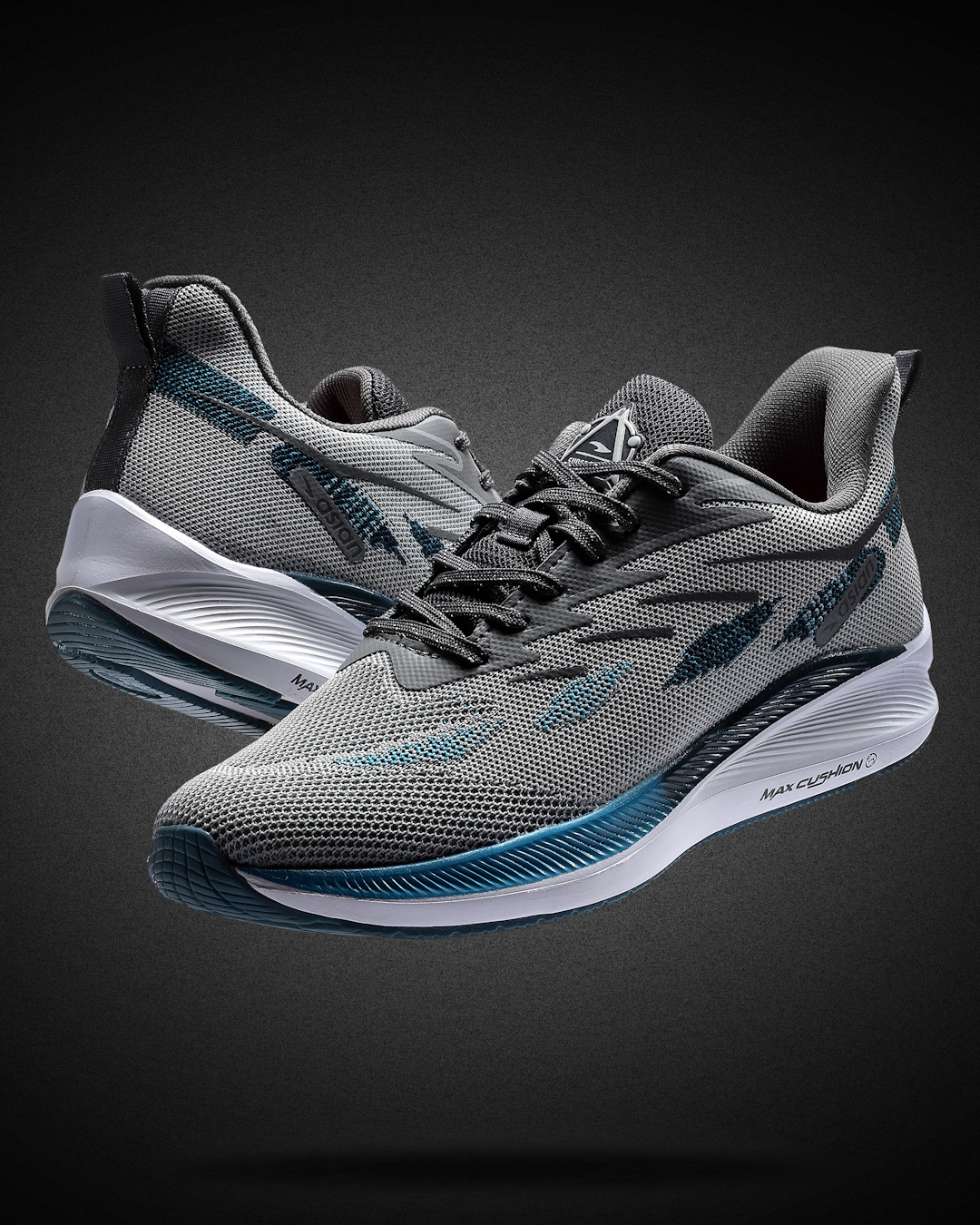 light grey running shoes