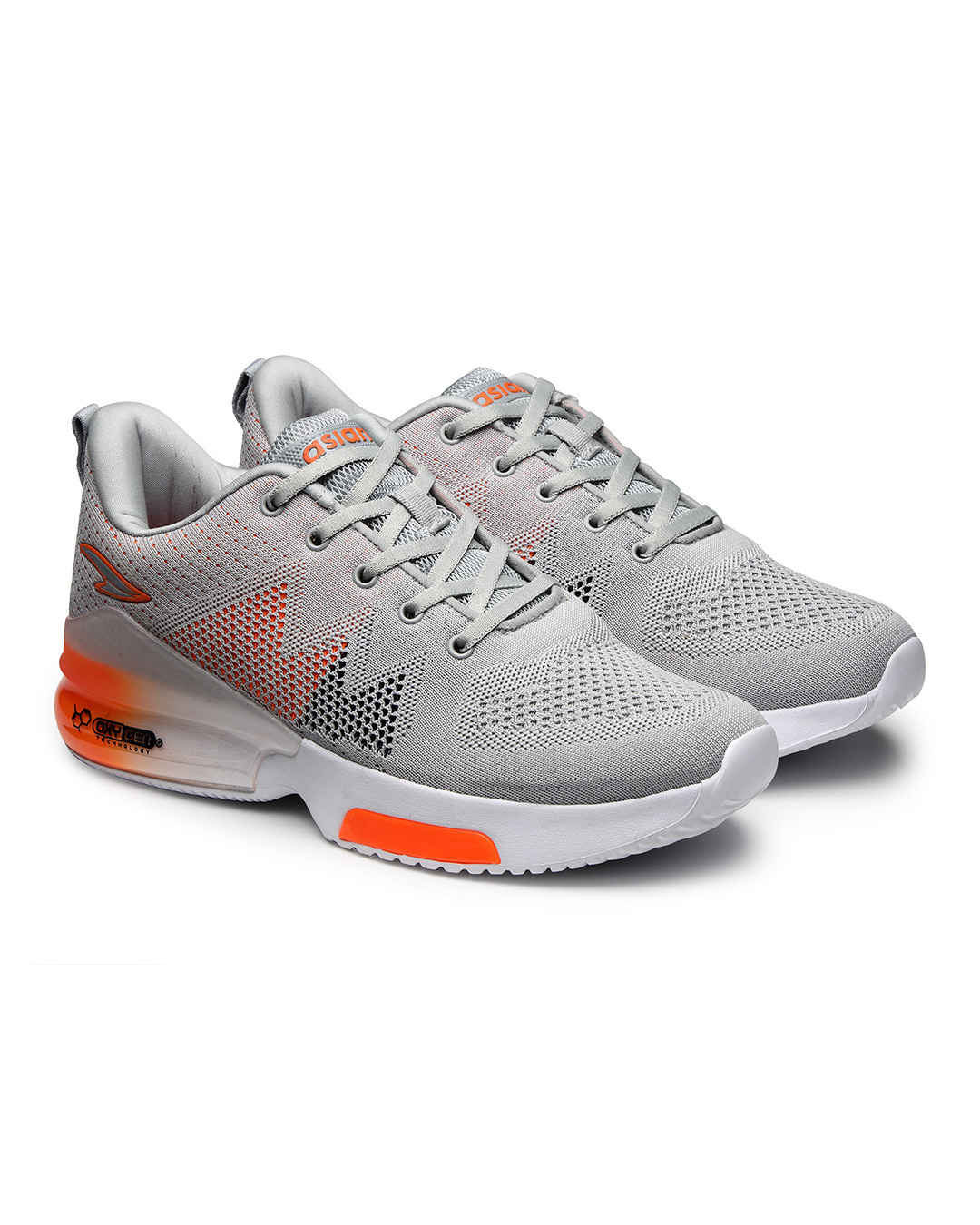 Shop Men's Grey Running Shoes-Back