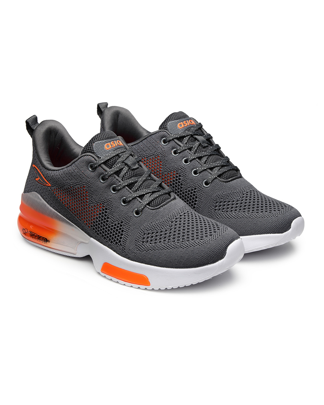 Shop Men's Grey Running Shoes-Back