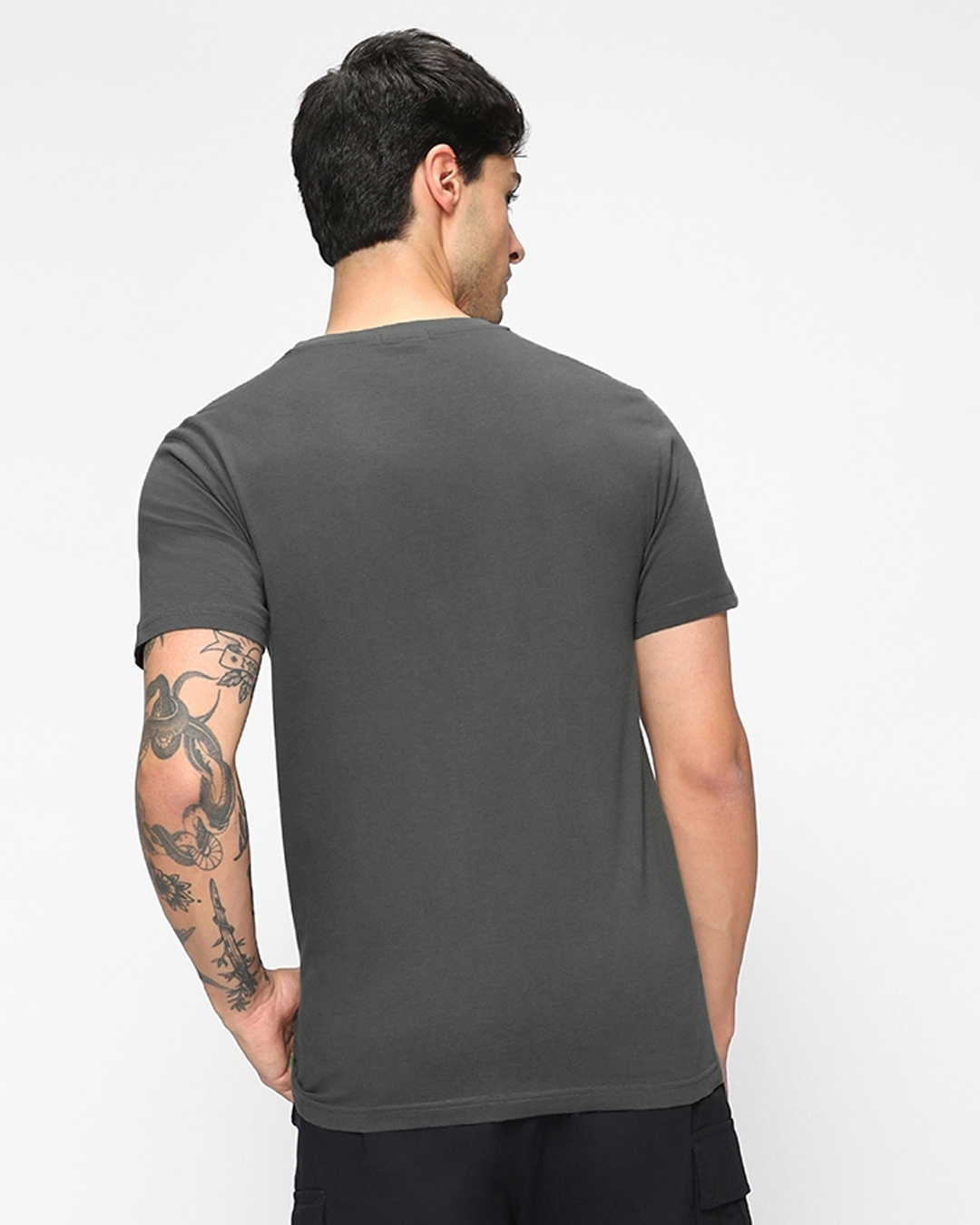 Shop Men's Grey Save Our Home Graphic Printed T-shirt-Back