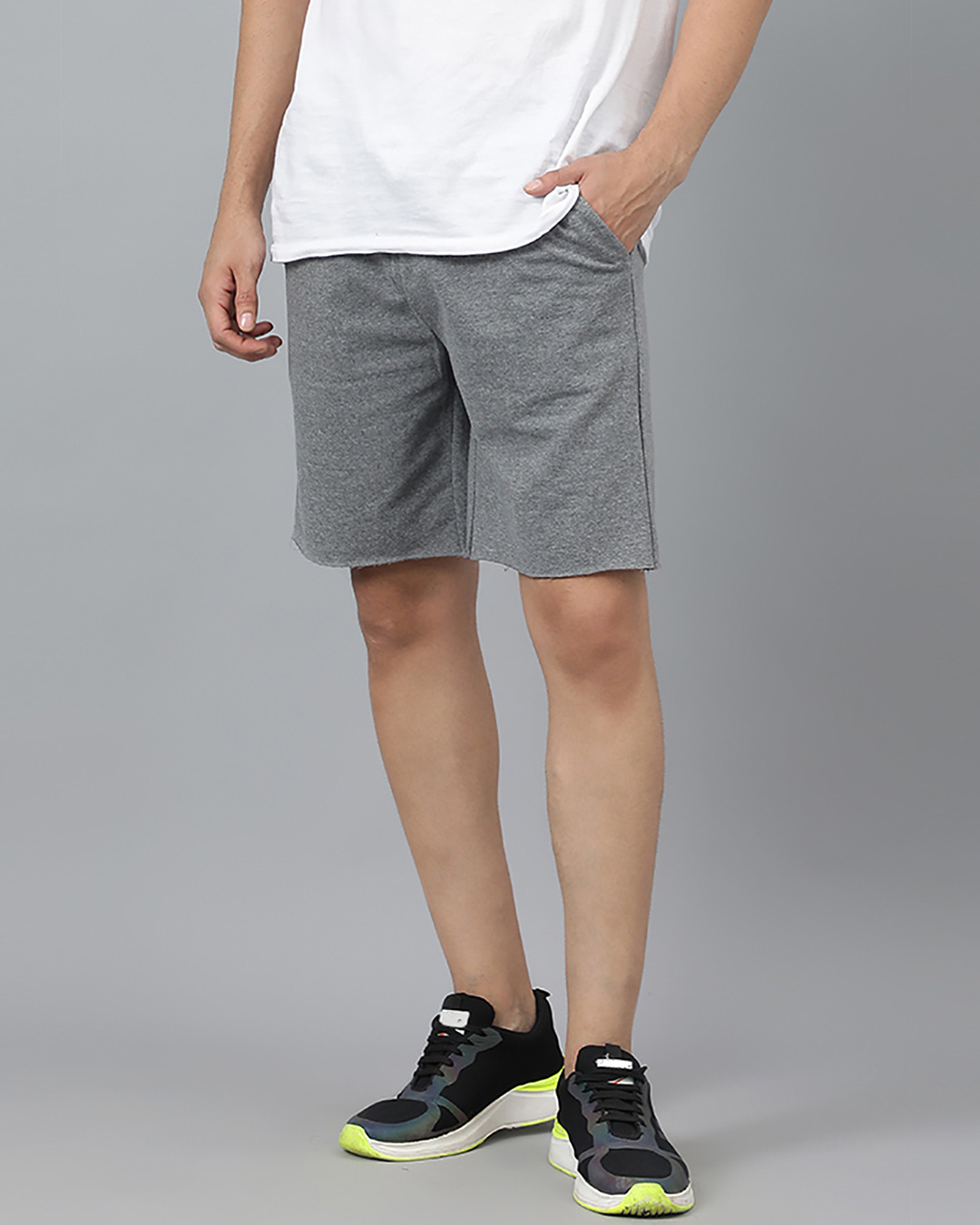 Buy Men's Grey Shorts Online at Bewakoof
