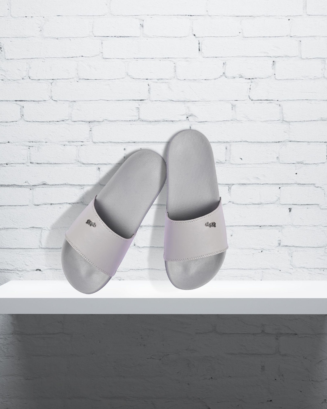 mens grey nike sliders