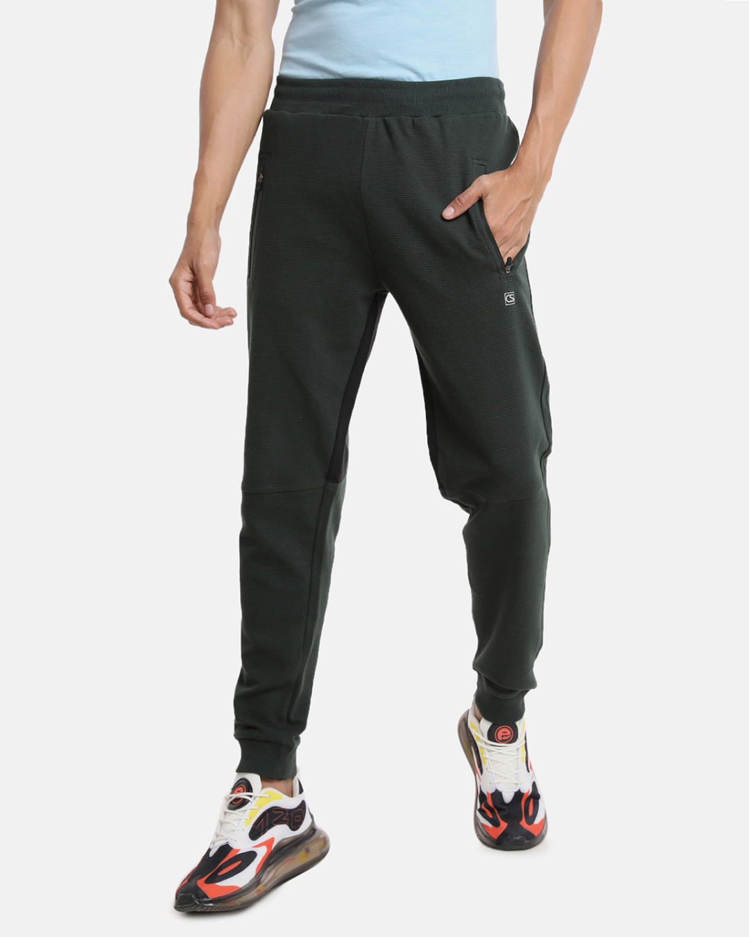 Buy Men's Grey Slim Fit Cotton Joggers Online at Bewakoof