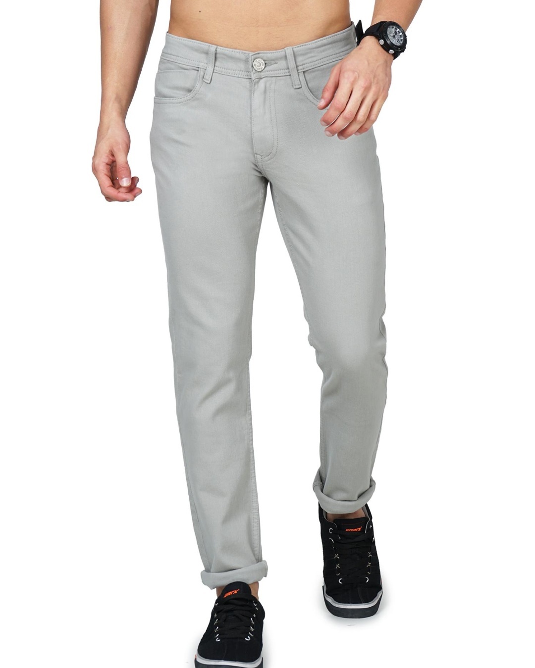 Buy Men's Grey Slim Fit Jeans for Men Grey Online at Bewakoof