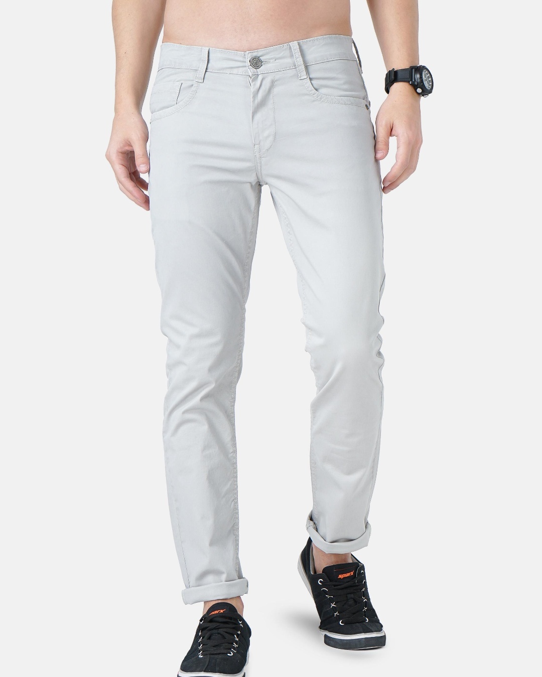 Buy Men's Grey Slim Fit Jeans Online at Bewakoof