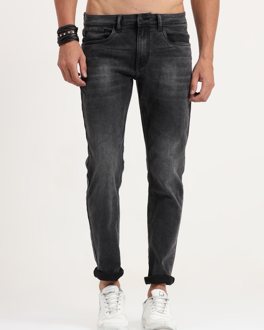 Buy Men's Grey Skinny Fit Jeans Online at Bewakoof