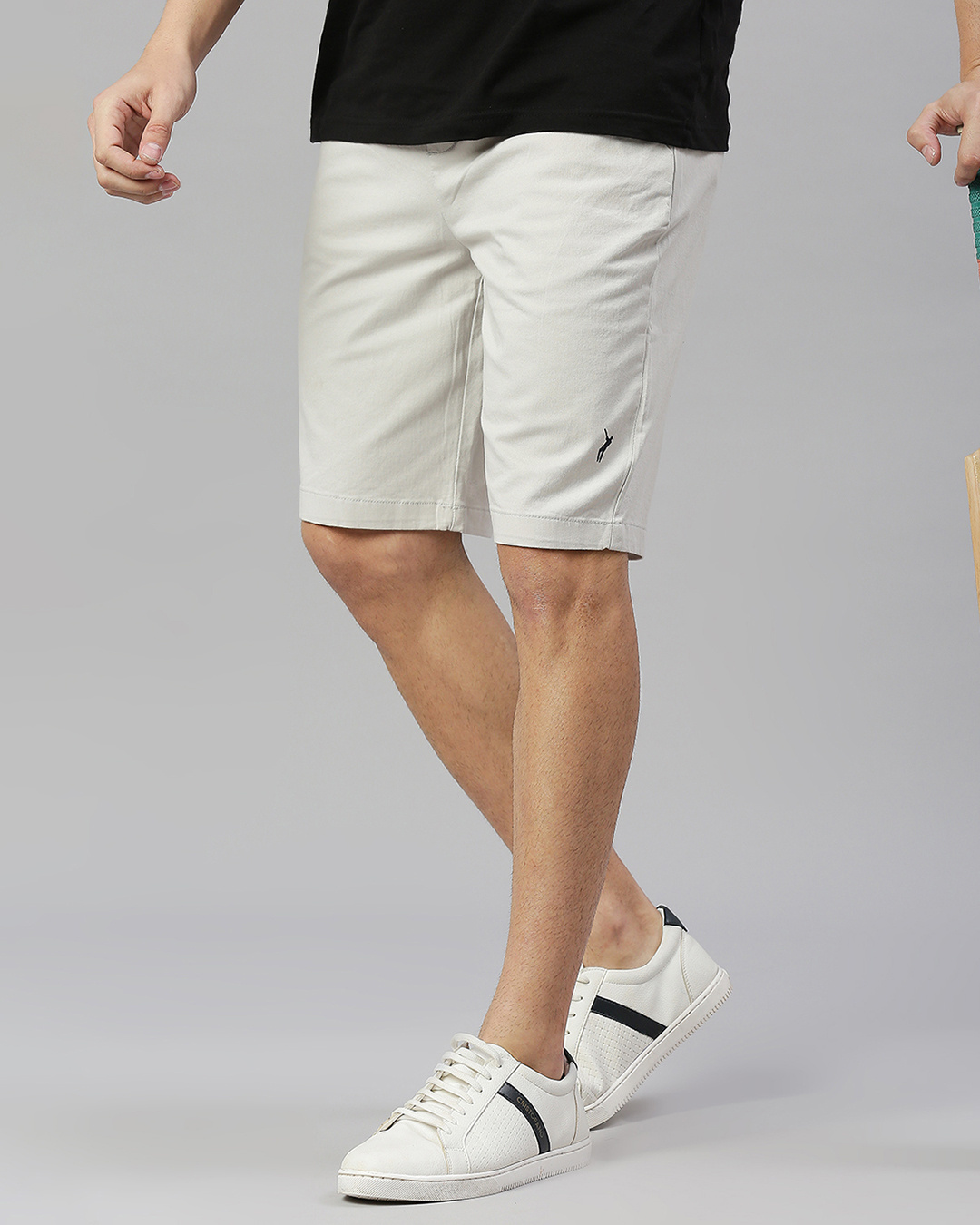 Buy Men's Grey Slim Fit Shorts Online in India at Bewakoof