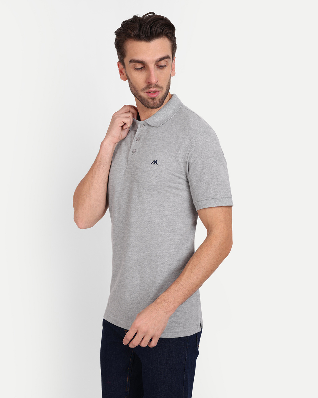 Shop Men's Grey T-shirt-Back