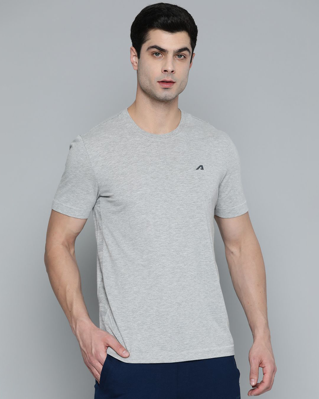 Buy Men's Grey Slim Fit T-shirt for Men Grey Online at Bewakoof