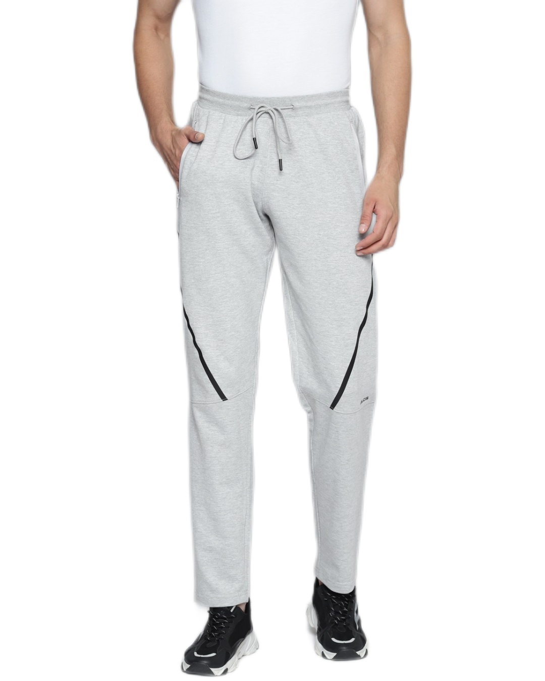 Buy Men's Grey Slim Fit Track Pants for Men Grey Online at Bewakoof