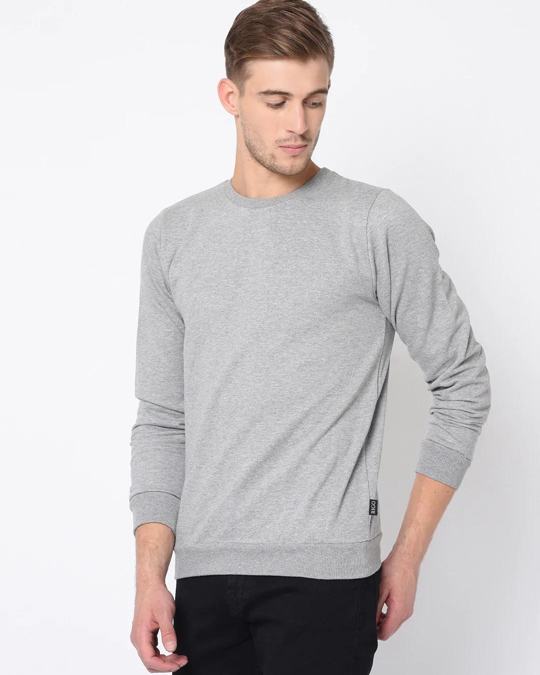 Shop Men's Grey Sweatshirt-Back