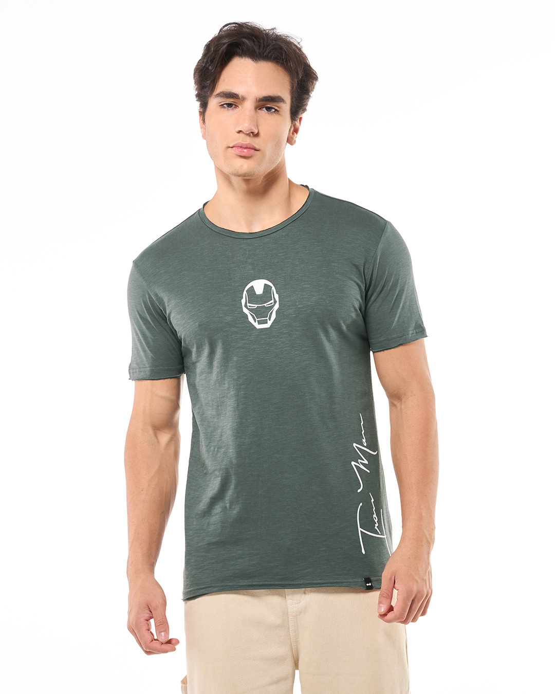 Shop Men's Grey The Invincible Graphic Printed T-shirt-Back