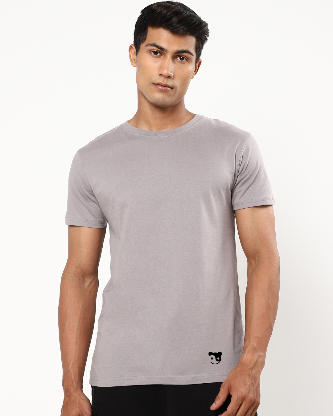 Shop Men's Grey The Perfect Panda Back Graphic Printed T-shirt-Back