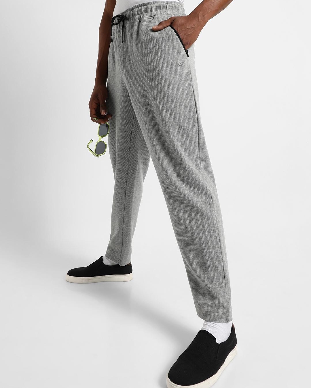 Buy Men's Grey Track Pants for Men Grey Online at Bewakoof