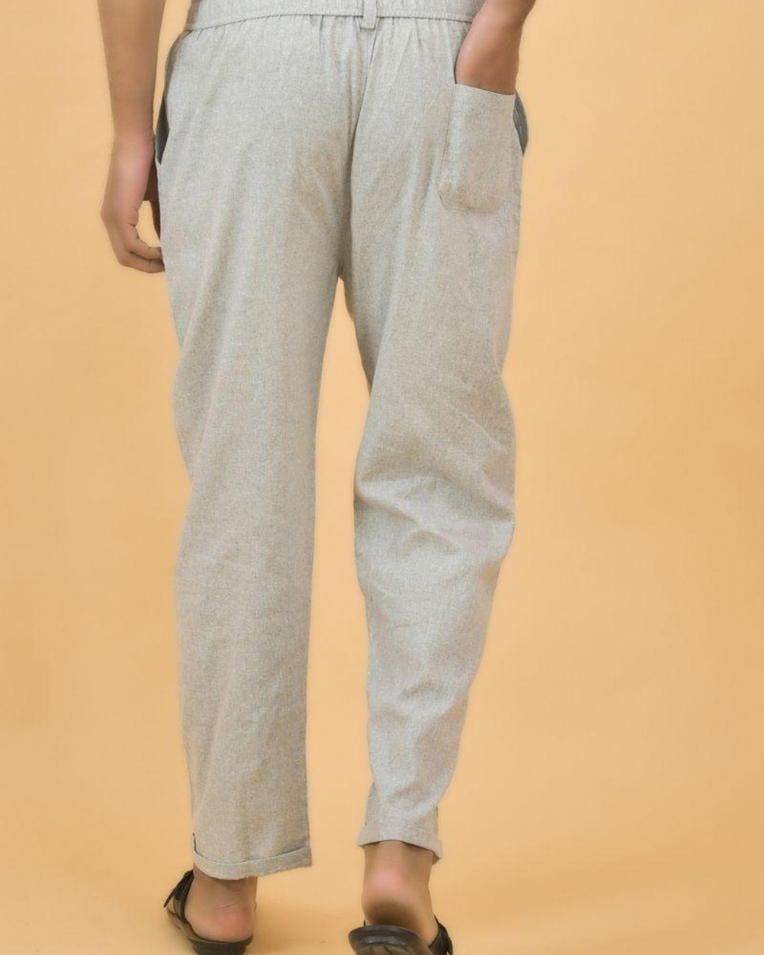 Shop Men's Grey Trousers-Back