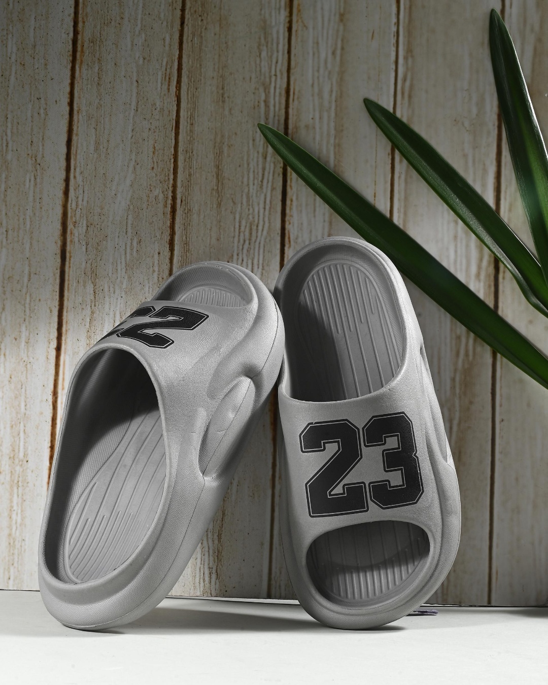 mens grey nike sliders