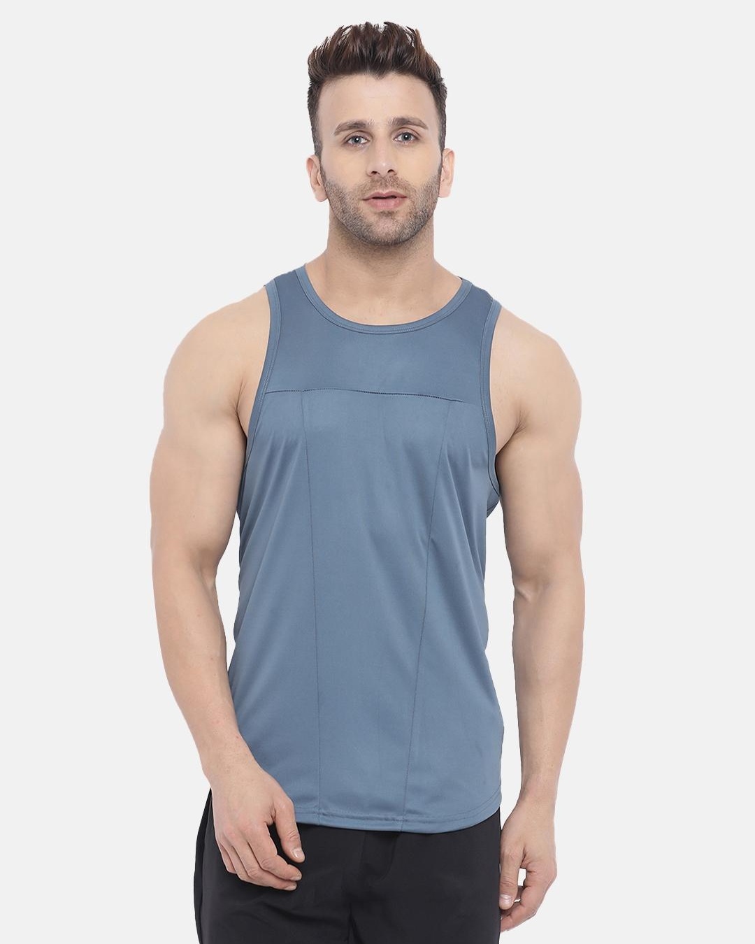 Buy Men's Grey Vest Online at Bewakoof