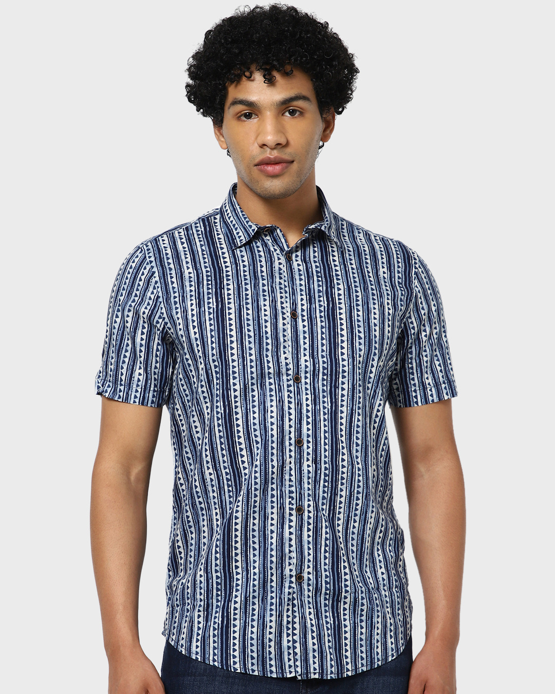 Shop Men's White AOP Relaxed Fit Shirt-Back