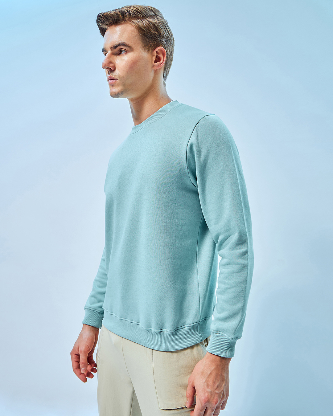 Buy Men's Green Sweatshirt Online at Bewakoof
