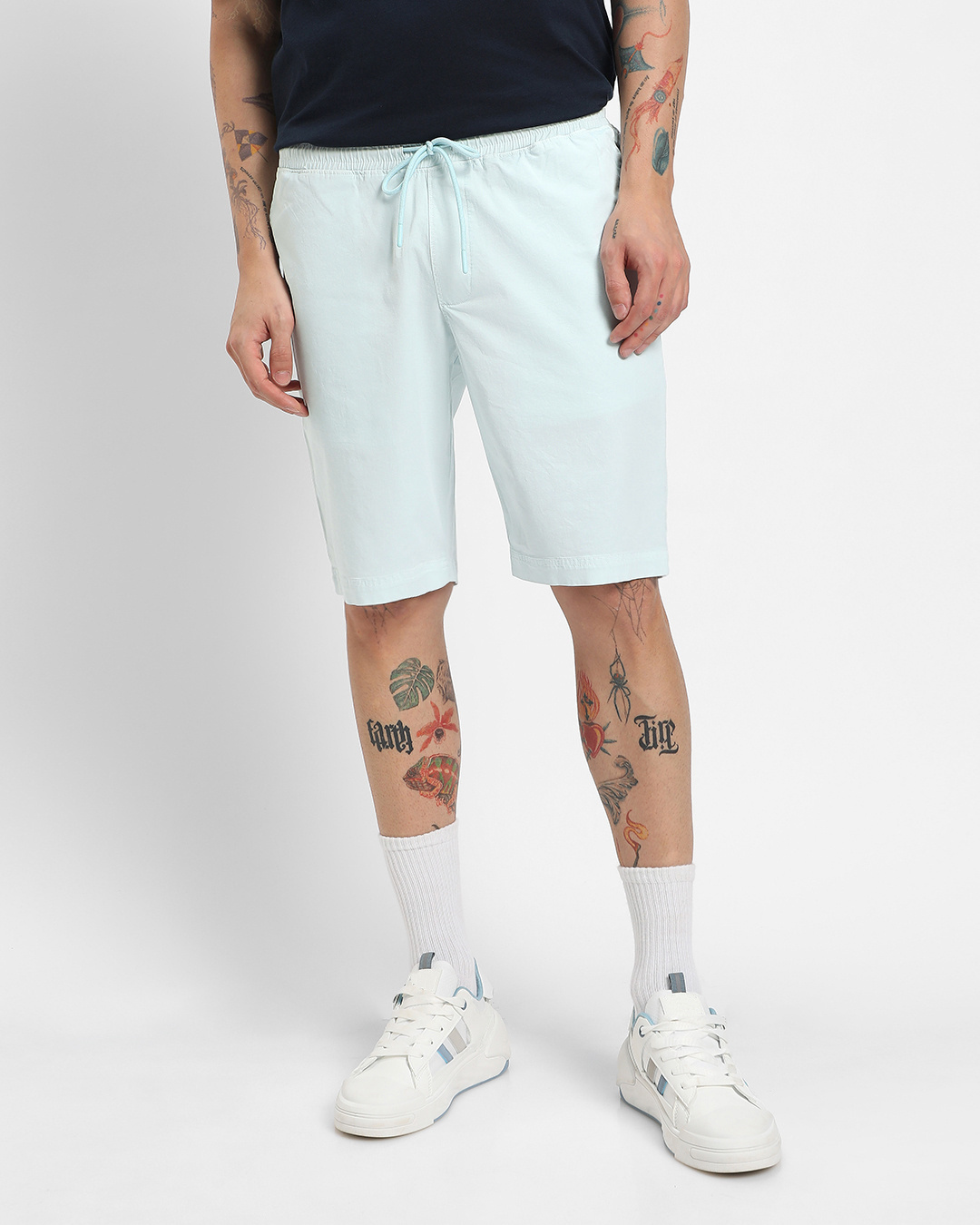 Shop Men's Blue Over Dyed Shorts-Back