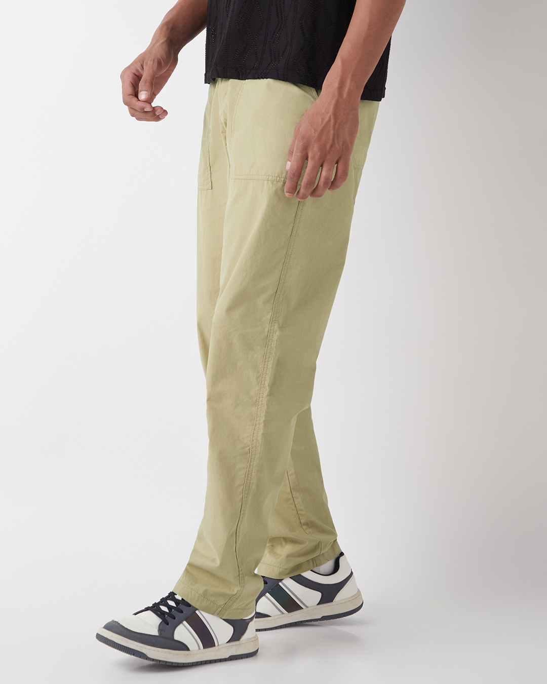 Shop Men's Beige Pants-Back