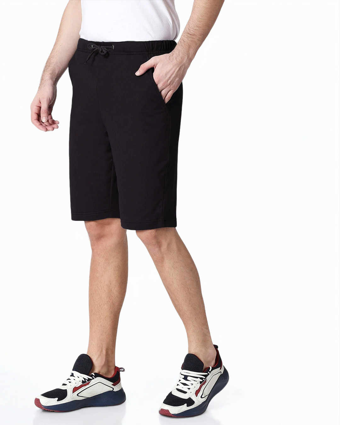 Shop Men's Jet Black Shorts-Back