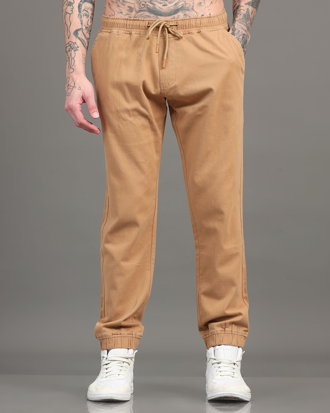 Shop Men's Brown Jogger Pants-Back
