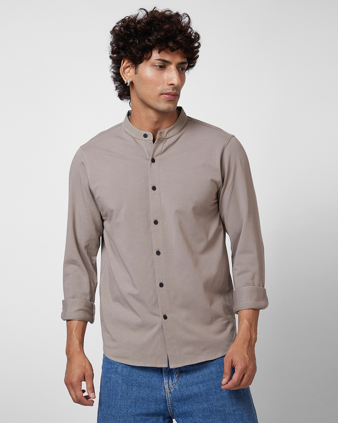 Buy Men's Khaki Shirt Online at Bewakoof