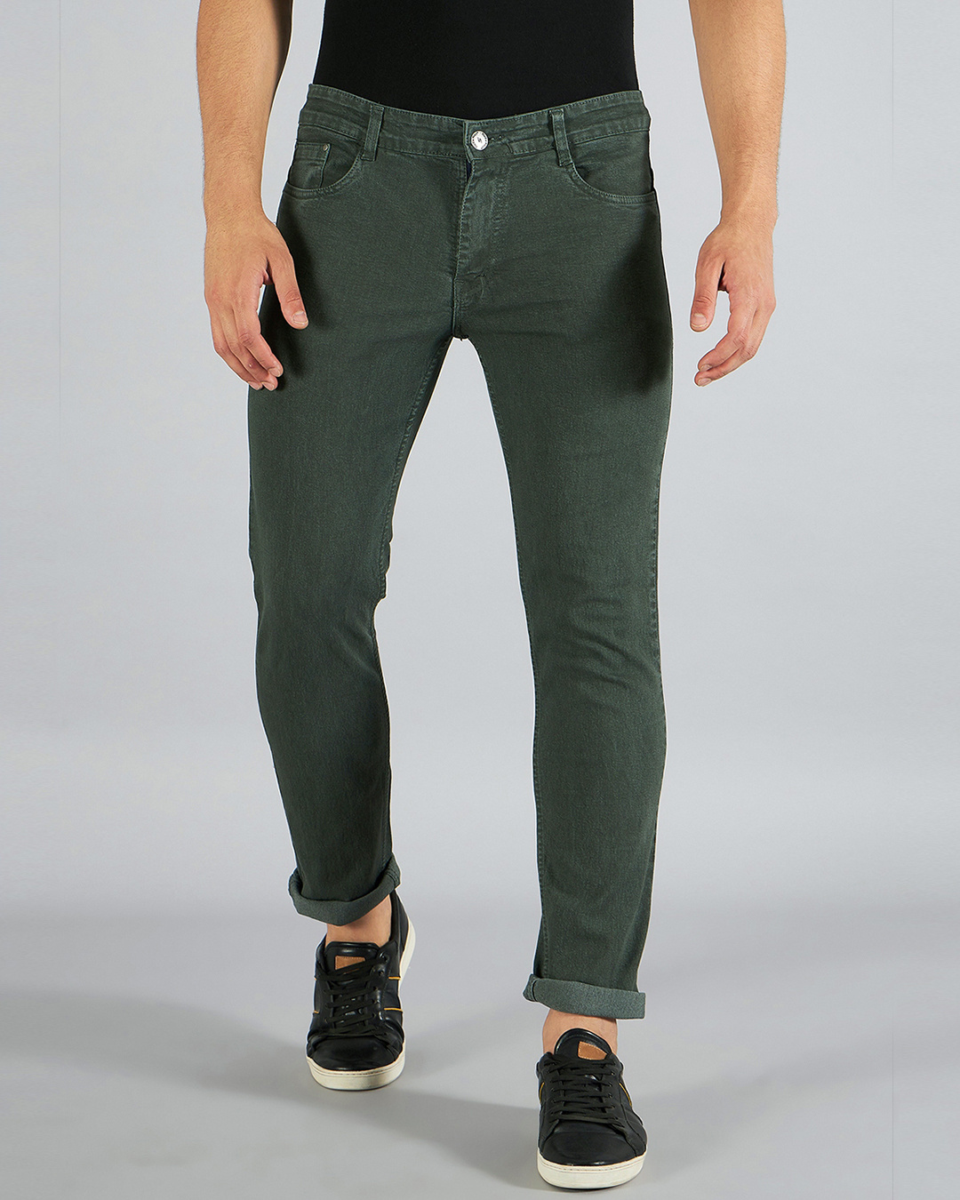 Buy Men's Leafy Green Jeans Online at Bewakoof