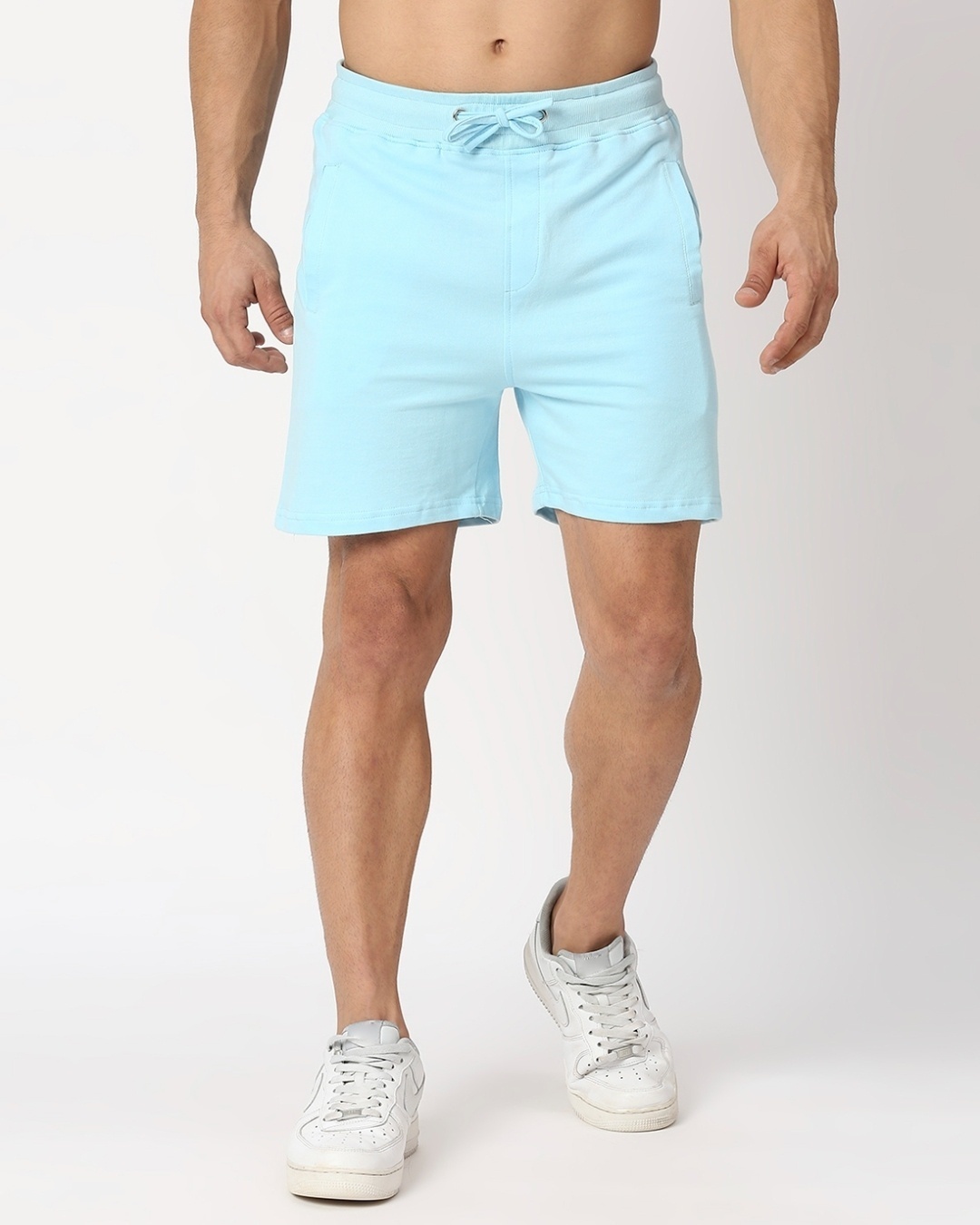 Shop Men's Light Blue Shorts-Back