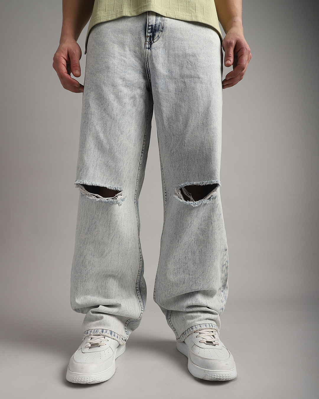 Baggy Rigid Jean in Light Blue