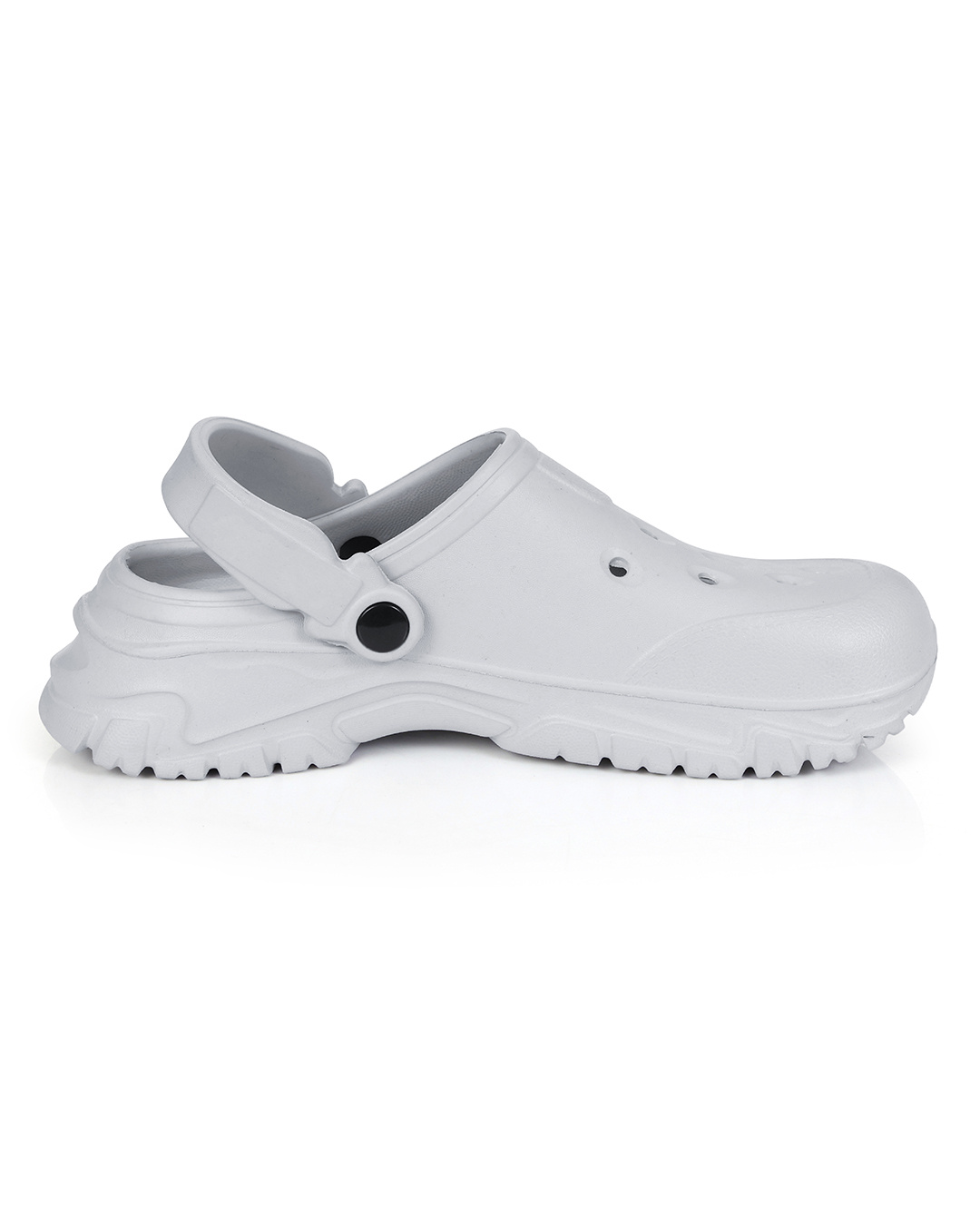 Shop Men's Light Grey EVA Comfy Clogs-Back