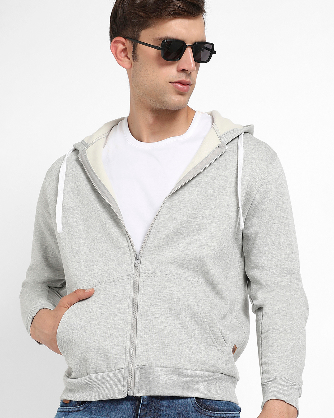 Buy Men's Light Grey Hoodies for Men Online at Bewakoof