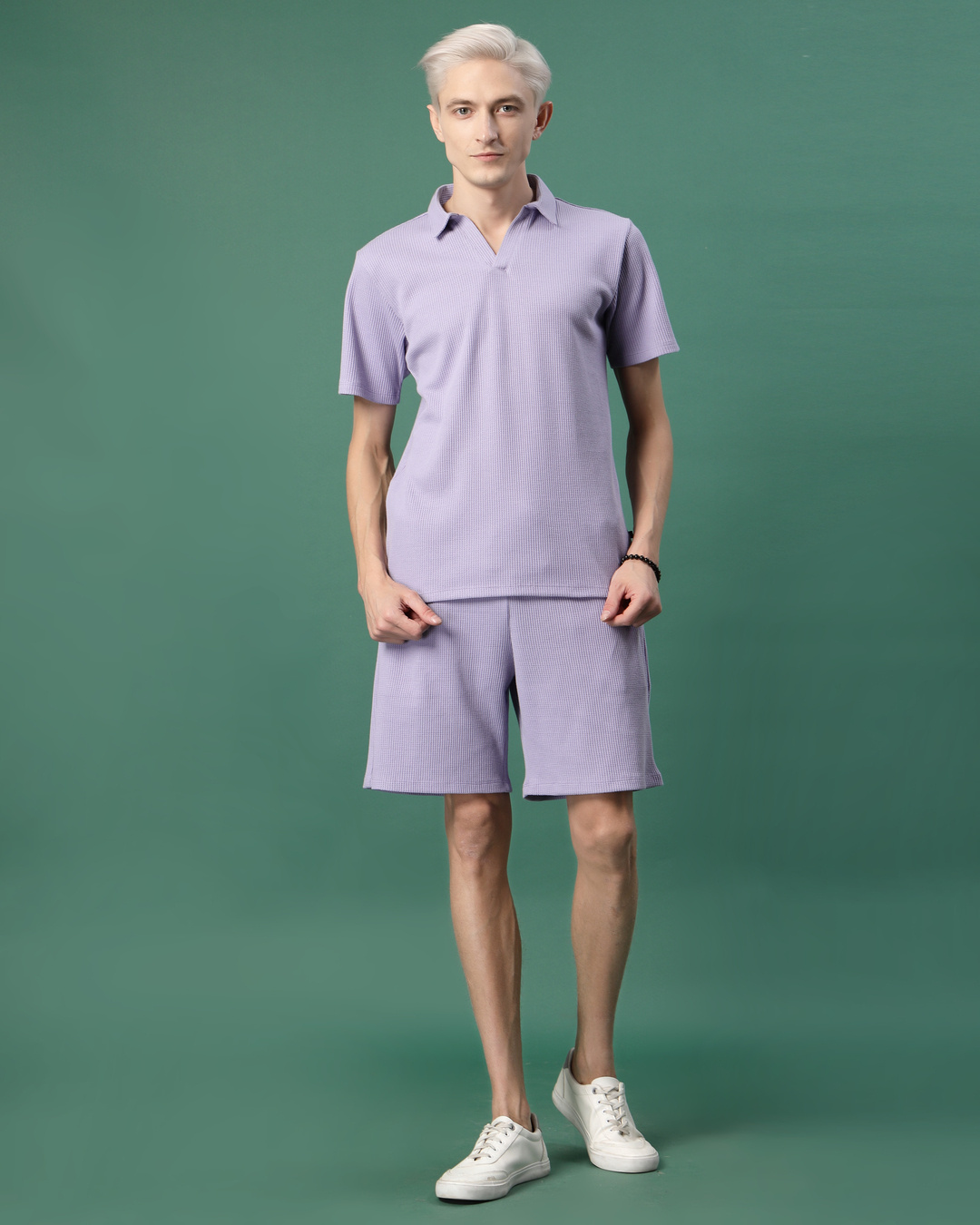 Purple Slim Fit Straight Dress Pants - Men's New Formal Office Flat-Front Trousers (TG1)(F9)(F10)